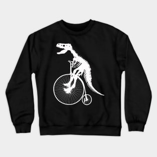 T rex fossil ride a vintage bike Crewneck Sweatshirt